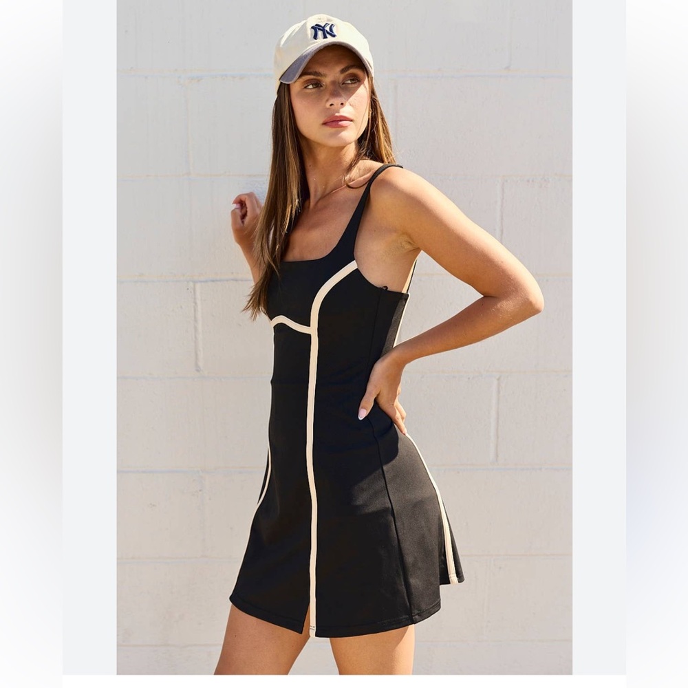 Black and Cream Jumpsuit